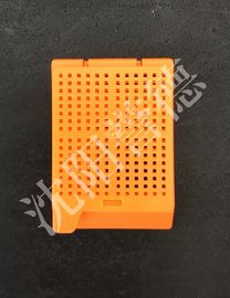 Chine Orange de perforations rectangulaires de biopsie enfonçant des cassettes, tissu enfonçant des moules usine